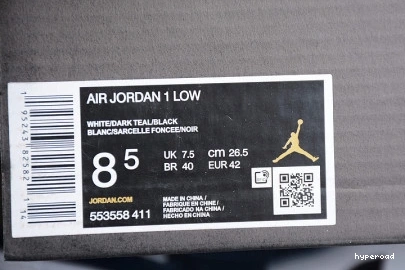 Hyperoad JORDAN LOW DARK AIR 1 TEAL 0725